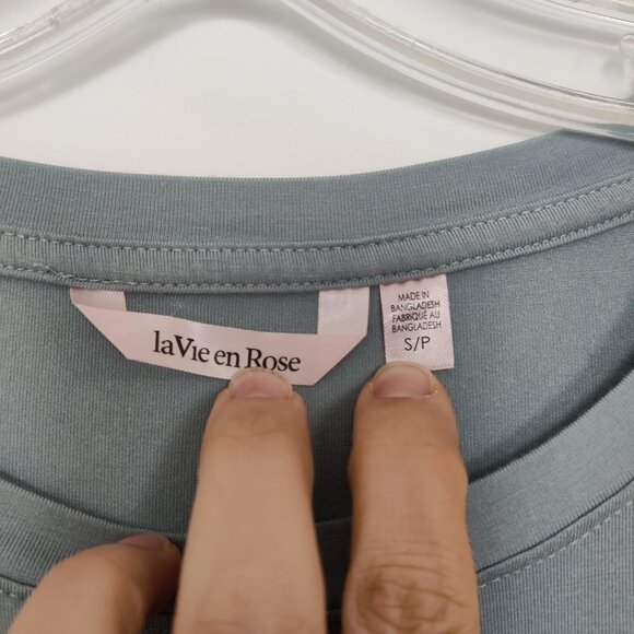 La Vie En Rose Women's Loungewear Dress Sz S Gray Comfy Soft Modal Summer Night - Picture 3 of 9